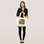 Cheeky Sparrow Jumbo Stoffbeutel (Vorderseite (Model))