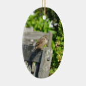 Cheeky Sparrow Keramikornament (Rechts)