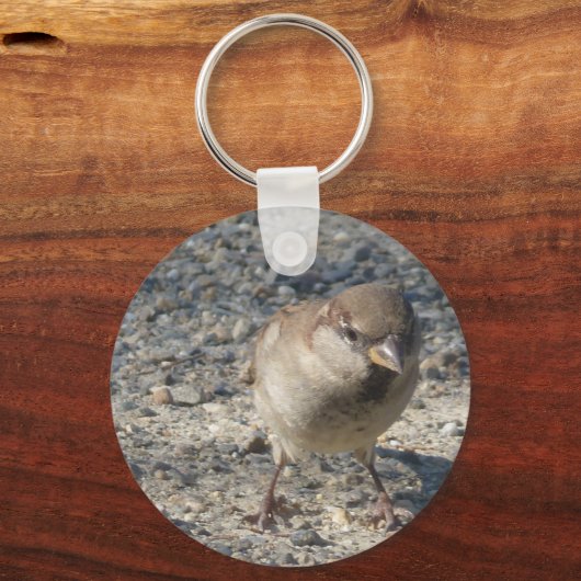 Cheeky Sparrow Schlüsselanhänger (Vorderseite)