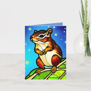 Cheeky, spielerisch Chipmunk Pal Karte