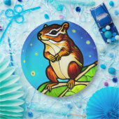 Cheeky, spielerisch Chipmunk Pal Pappteller (Party)