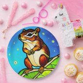 Cheeky, spielerisch Chipmunk Pal Pappteller (Party)