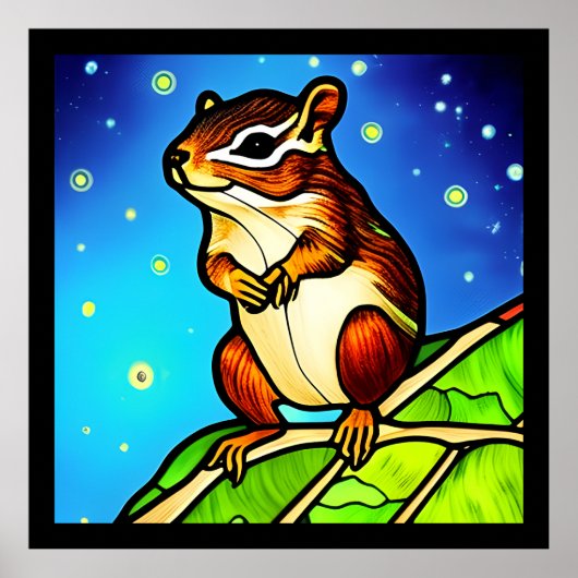 Cheeky, spielerisch Chipmunk Pal Poster (Vorne)
