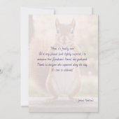🎓Cheeky Squirrel Graduation Announcement Einladung (Rückseite)