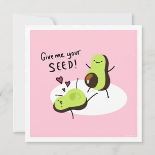 Cheeky Valentines Avocado  Feiertagskarte