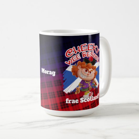 Cheeky Wee Besum - frae Scotland! Kaffeetasse (VorderseiteRechts)