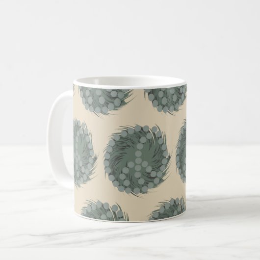 Cheeky Whirled Peas Pattern Kaffeetasse (Vorderseite Links)