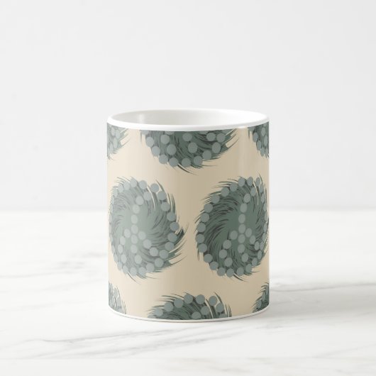 Cheeky Whirled Peas Pattern Kaffeetasse (Mittel)