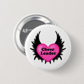 Cheeleader Heart Button (Vorne & Hinten)