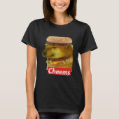 Cheems Cheemsburbger Ironic Doge Meme T-Shirt (Vorderseite)