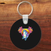 Cheems Dog Funny Shiba Inu Dank Meme 80er Vaporwav Schlüsselanhänger (Vorderseite)