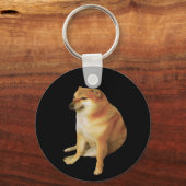 Cheems Meme Schlüsselanhänger (Vorderseite)