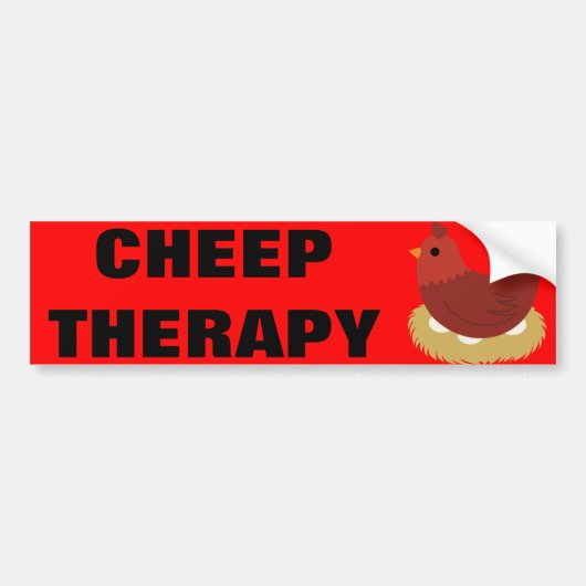 Cheep-Therapie-Autoaufkleber Autoaufkleber (Vorne)