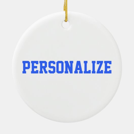 Cheer Blue Cheerleader Diva Girl Keramik Ornament (Hinten)