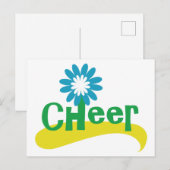Cheer Blume Spaß Cheerleader Postkarte (Vorne/Hinten)