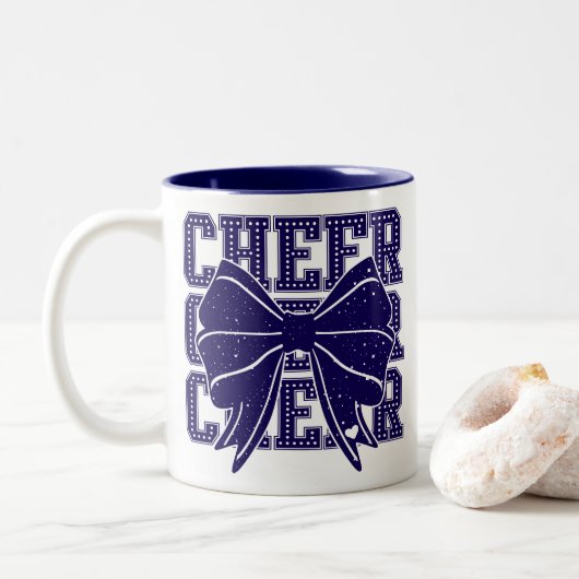 Cheer Bow Zweifarbige Tasse (Mit Donut)