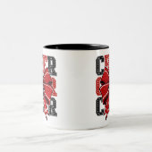 Cheer Bow Zweifarbige Tasse (Mittel)