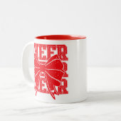 Cheer Bow Zweifarbige Tasse (Vorderseite Links)