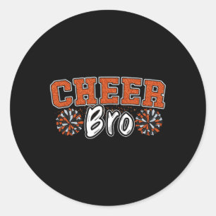 Cheer Bro mein Lieblings-Cheerleader nennt mich Br Runder Aufkleber