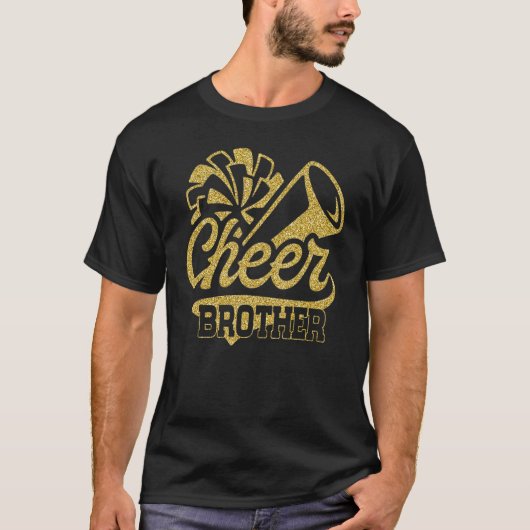 Cheer Brother Biggest Fan Cheerleader Father's Day T-Shirt (Vorderseite)