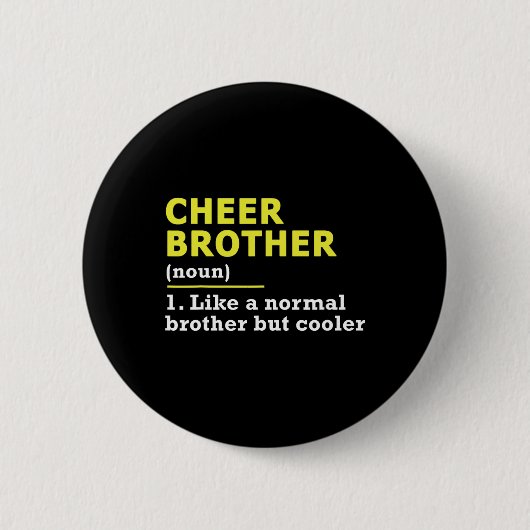 Cheer Bruder Cheerleading Button (Vorderseite)