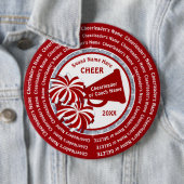 CHEER-Buttone für Backpacks, 3 bis 6 Zoll PERSONAL Button (Beispiel)