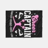 Cheer Captain Furchtlos Fokussiert Fierce Cheerlea Fleecedecke (Vorderseite (Horizontal))