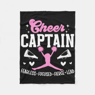 Cheer Captain Furchtlos Fokussiert Fierce Cheerlea Fleecedecke