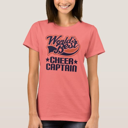 Cheer Captain Gift T-Shirt (Vorderseite)