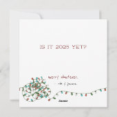 Cheer Cat; Funny Tangled Kitty in Weihnachten rot (Rückseite)