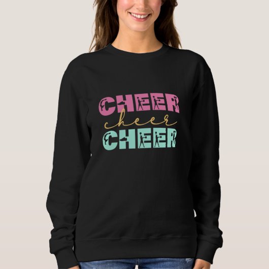 Cheer Cheer Cheerleader Girl Teen Squad Chee Sweatshirt (Vorderseite)