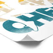 Cheer Cheer Retro Vintag Poster (Ecke)