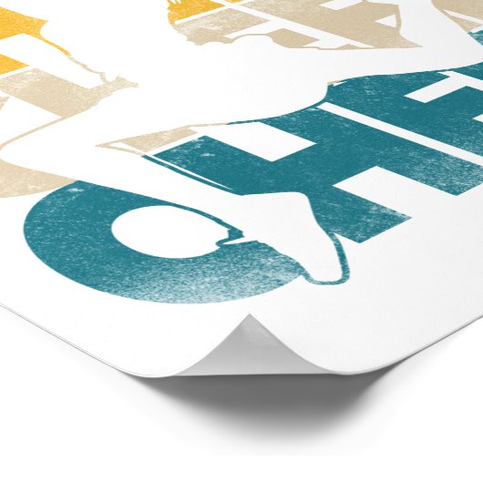 Cheer Cheer Retro Vintag Poster (Ecke)