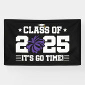 Cheer Cheerleader Abschluss Class of 2025 Senior Banner (Horizontal)