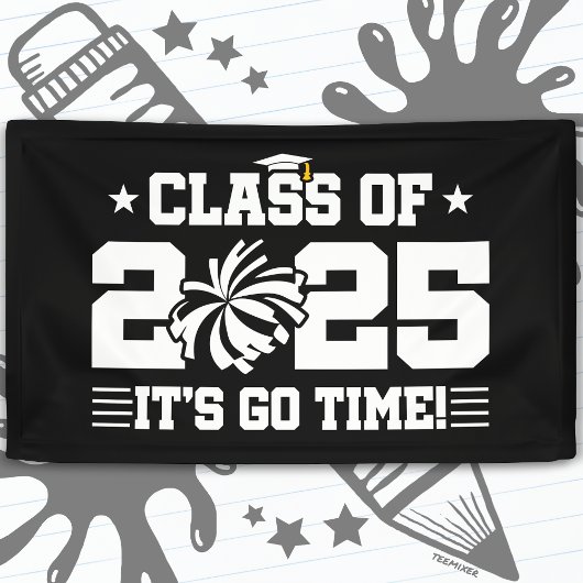 Cheer Cheerleader Abschluss Class of 2025 Senior Banner