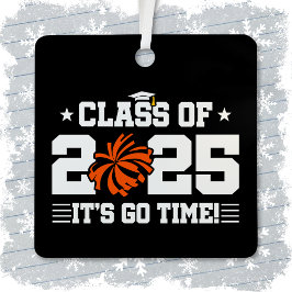 Cheer Cheerleader Abschluss Class of 2025 Senior Ornament Aus Metall