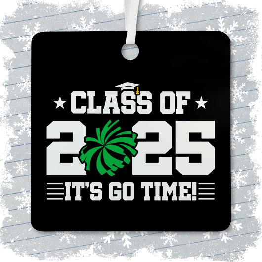 Cheer Cheerleader Abschluss Class of 2025 Senior Ornament Aus Metall