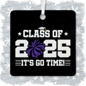 Cheer Cheerleader Abschluss Class of 2025 Senior Ornament Aus Metall
