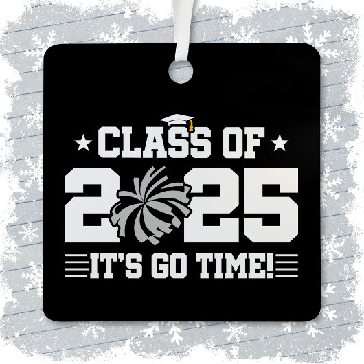 Cheer Cheerleader Abschluss Class of 2025 Senior Ornament Aus Metall