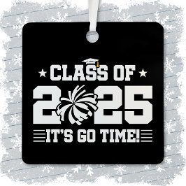 Cheer Cheerleader Abschluss Class of 2025 Senior Ornament Aus Metall