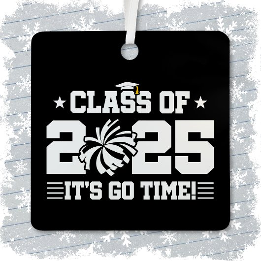 Cheer Cheerleader Abschluss Class of 2025 Senior Ornament Aus Metall