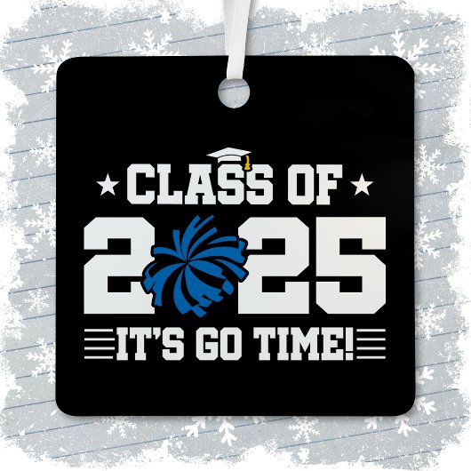 Cheer Cheerleader Abschluss Class of 2025 Senior Ornament Aus Metall