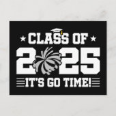 Cheer Cheerleader Abschluss Class of 2025 Senior Postkarte (Vorderseite)