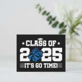 Cheer Cheerleader Abschluss Class of 2025 Senior Postkarte (Stehend Vorderseite)