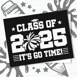Cheer Cheerleader Abschluss Class of 2025 Senior Postkarte