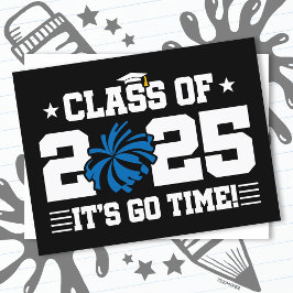 Cheer Cheerleader Abschluss Class of 2025 Senior Postkarte