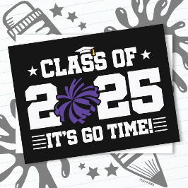 Cheer Cheerleader Abschluss Class of 2025 Senior Postkarte
