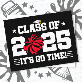 Cheer Cheerleader Abschluss Class of 2025 Senior Postkarte