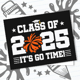 Cheer Cheerleader Abschluss Class of 2025 Senior Postkarte
