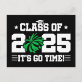 Cheer Cheerleader Abschluss Class of 2025 Senior Postkarte (Vorderseite)